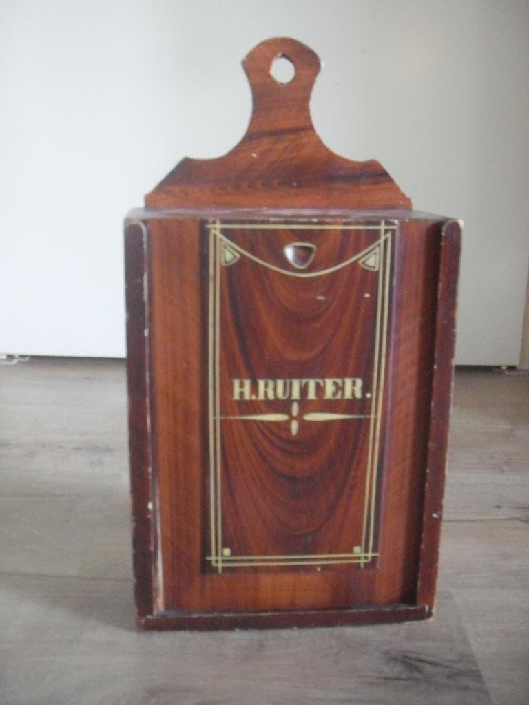 antieke schooltas   h ruiter, Antiek en Kunst, Ophalen of Verzenden
