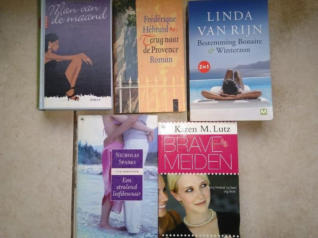 5 boeken te koop, Ophalen of Verzenden, Gelezen, Diverse auteurs