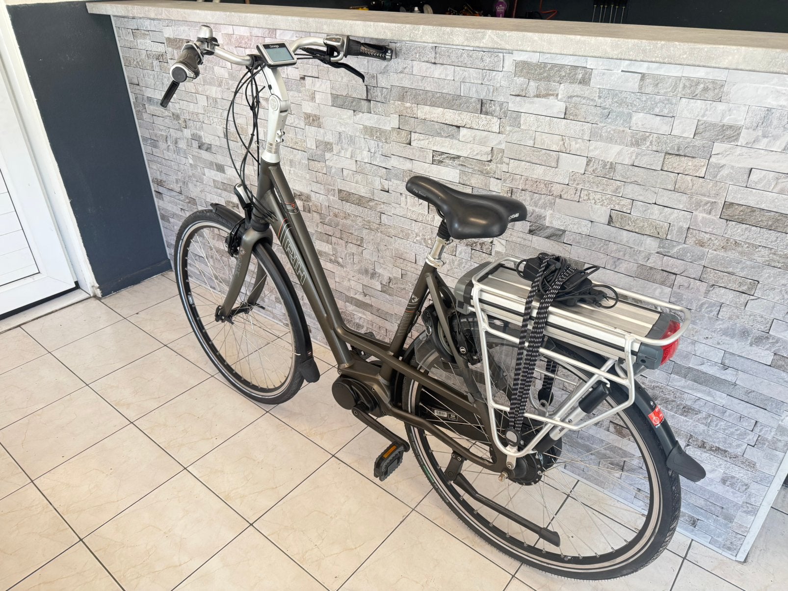E- Bike RIH X-Omega 500wh. Accu. Middenmotor D54cm., Velgrem, Versnellingen, /, /