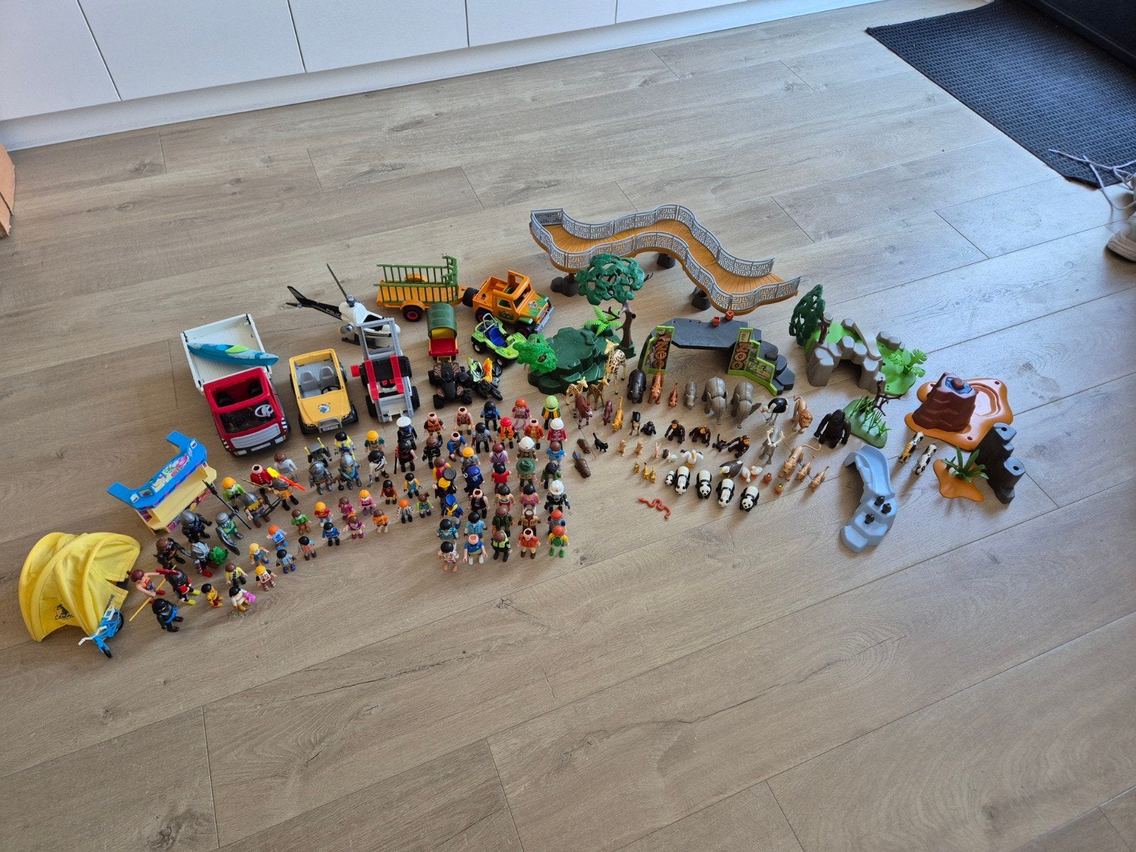 Grote Playmobil Partij: Dierentuin, Voertuigen & Poppetjes, Ophalen, Gebruikt, Losse onderdelen, Overige typen