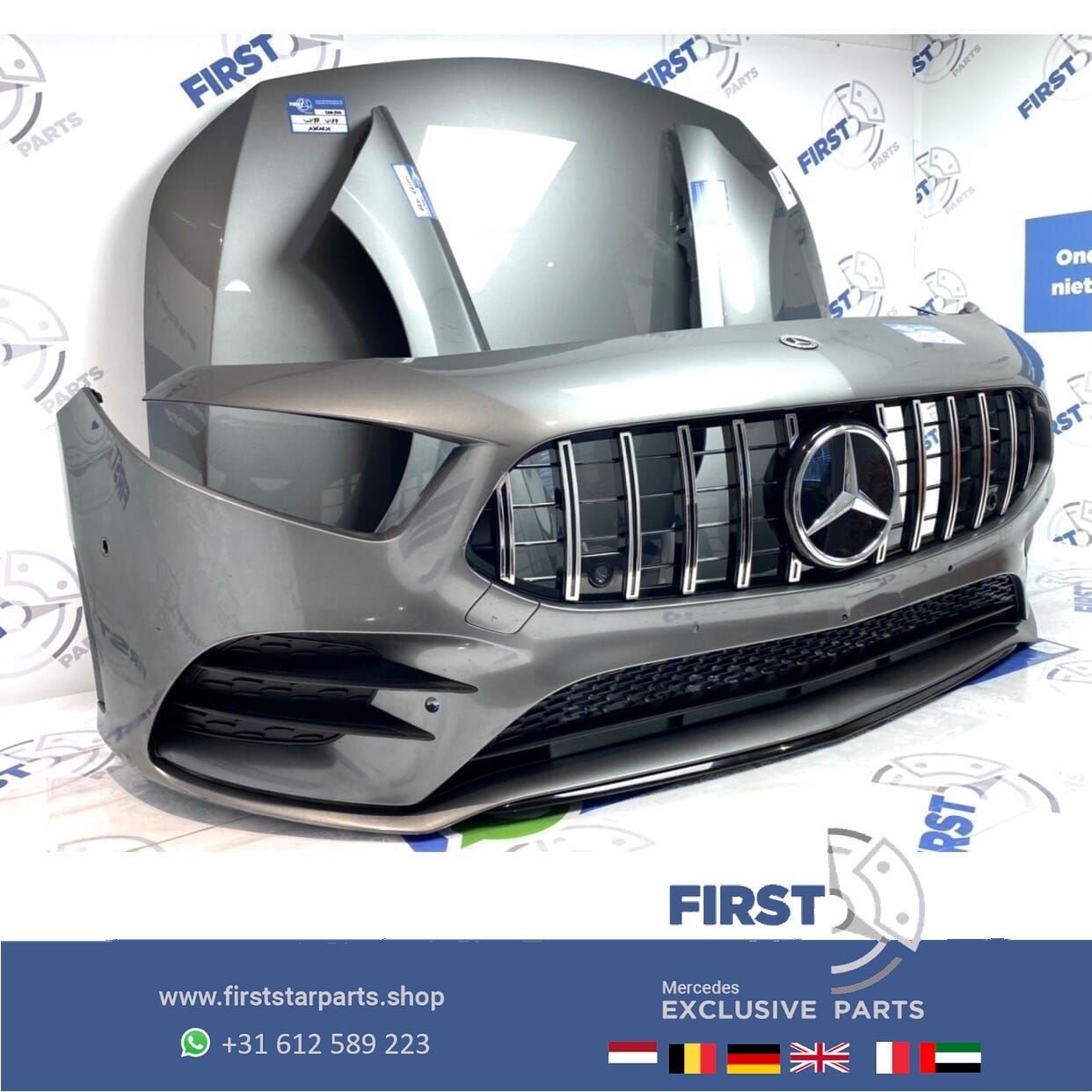 W177 V177 GT A35 AMG LINE VOORKOP BERG GRIJS Mercedes A Klas, Auto-onderdelen, Gebruikt, -, Voor, Ophalen of Verzenden