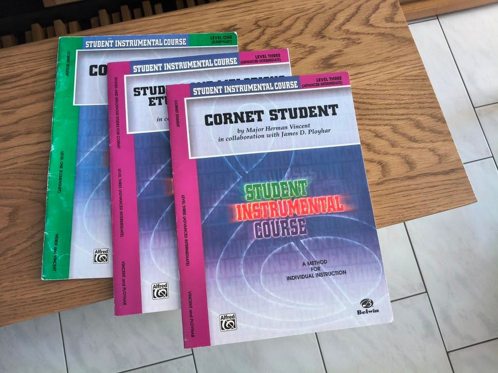 Trompet Studieboeken - Student Instrumental Course (3 delen), Muziek en Instrumenten, Bladmuziek, Ophalen of Verzenden, Gebruikt