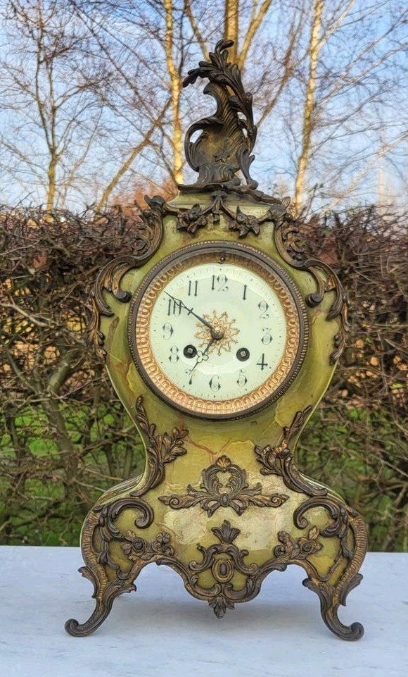 Antiek/Schouwgarnituur/Klok/Kandelaar, Ophalen
