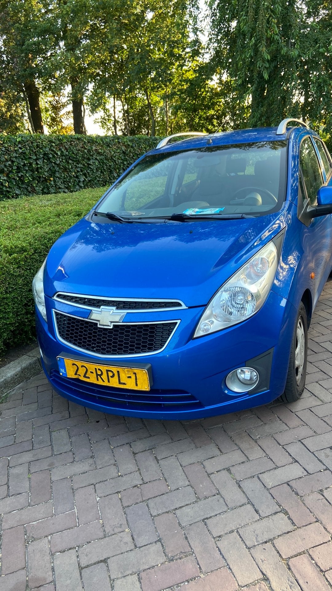 Chevrolet Spark 1.0 Bifuel 2011 Blauw, Auto's, Chevrolet, 15 km/l, 37 €/maand, 4 cilinders, Blauw