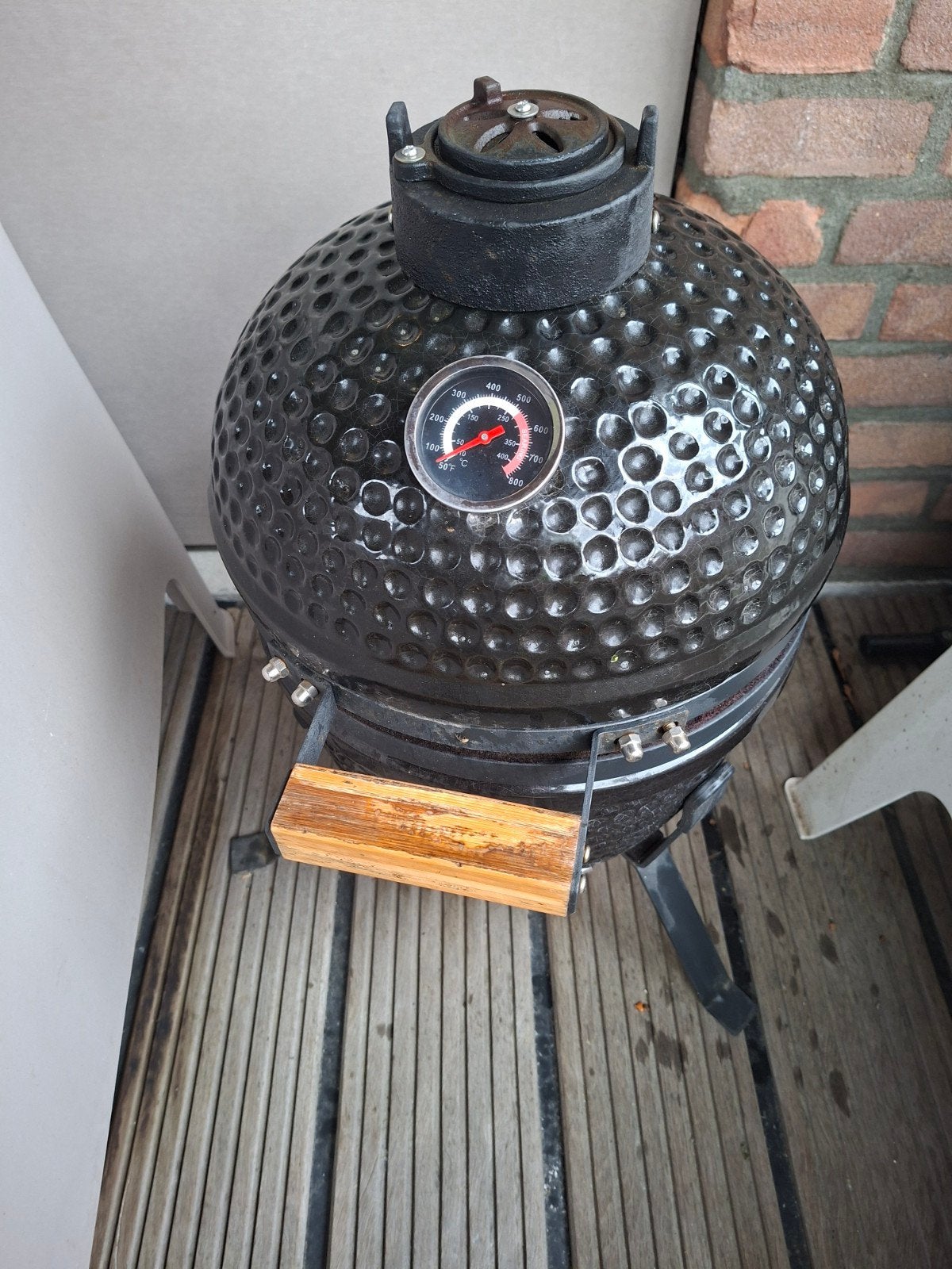 Kleine kamado, Ophalen