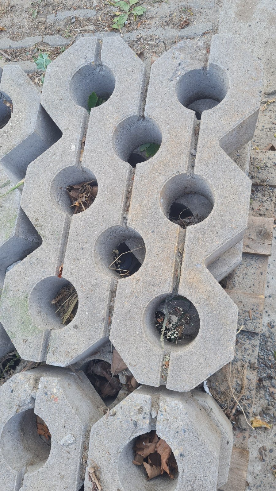 Betonnen grasdallen/grastegels voor oprit of tuin, Tuin en Terras, Ophalen, Gebruikt, Overige typen, 10 m² of meer