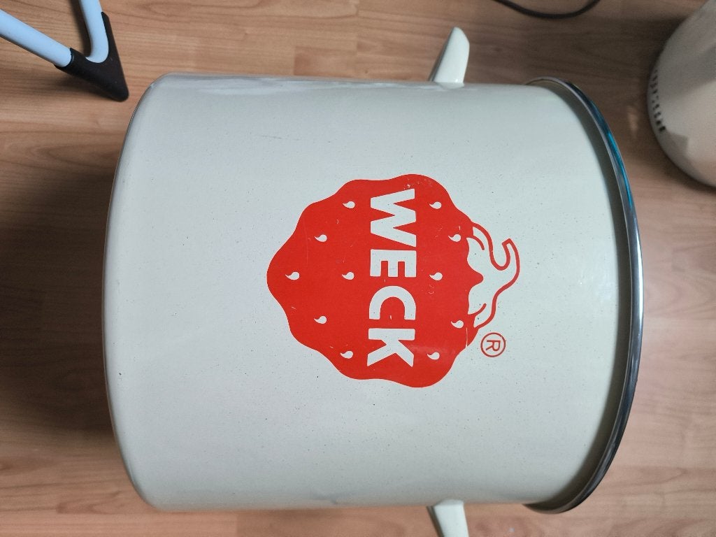 Weck pan, Gebruikt, Overige typen, Ophalen of Verzenden, Met deksel