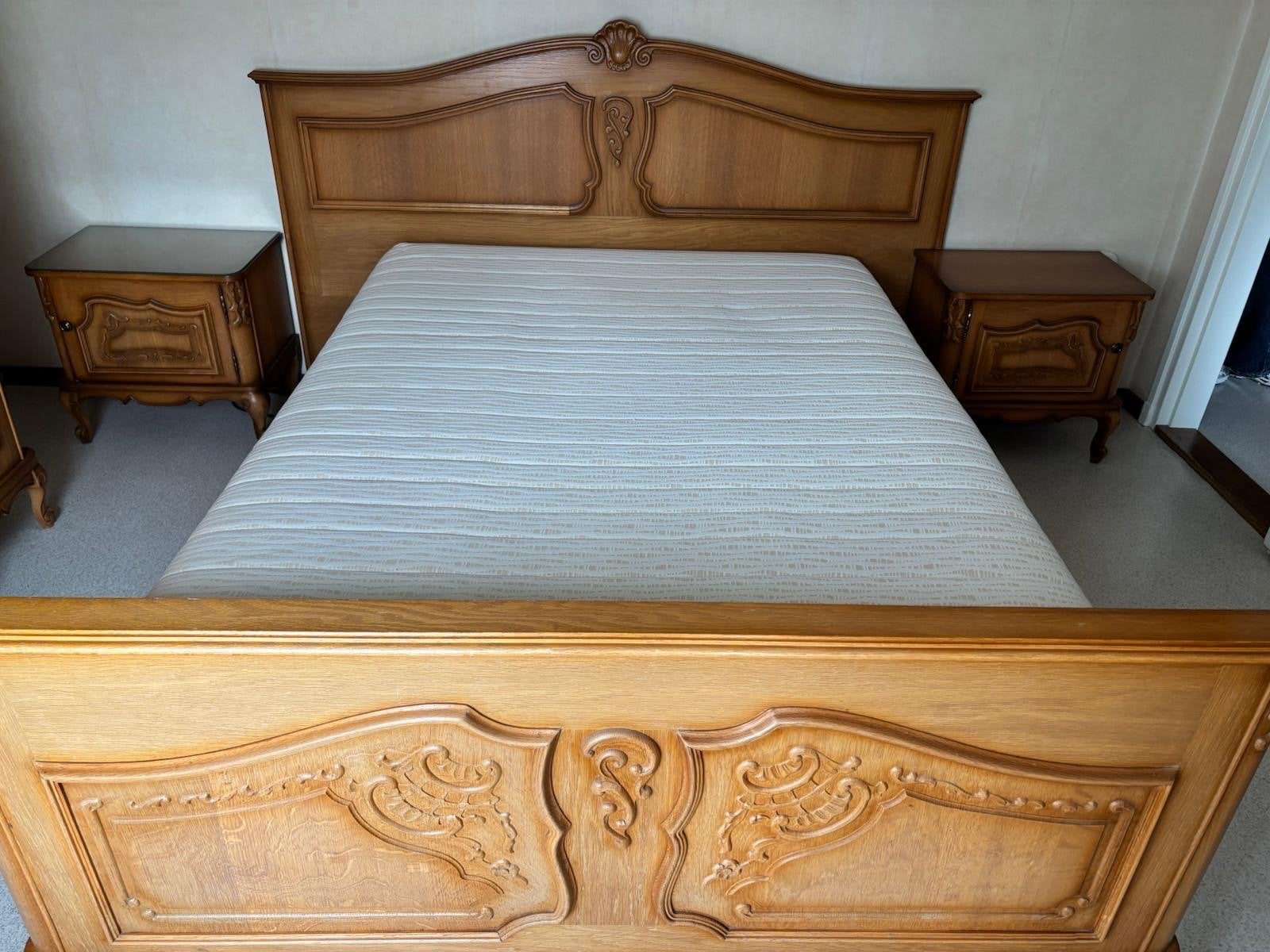 Complete slaapkamer set - Massief eikenhout, Ophalen