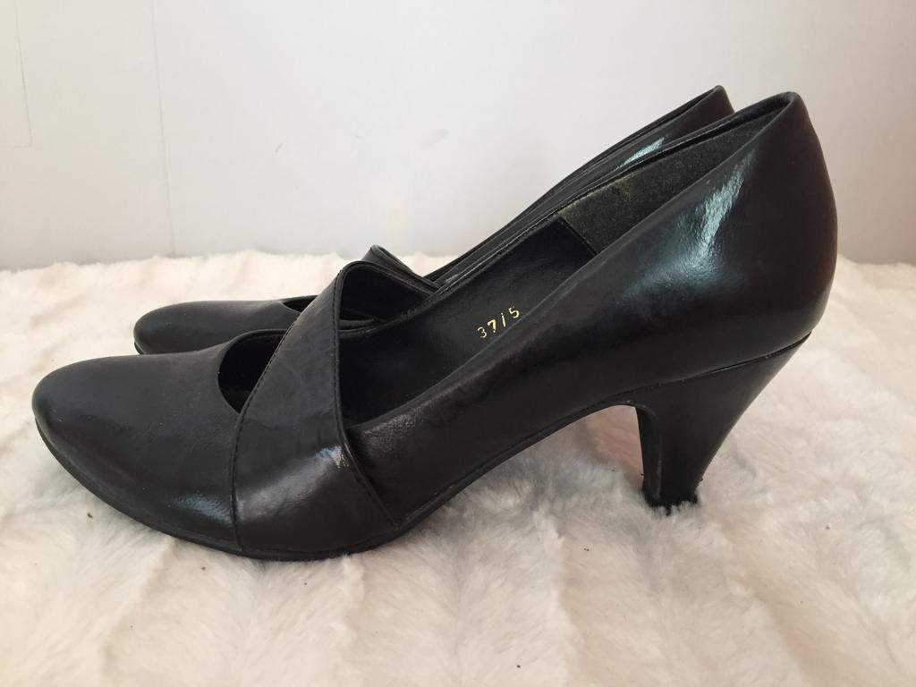 SPM lak leer zwarte pumps maat 37, Schoenen met lage hakken, Verzenden, Zwart, Zo goed als nieuw