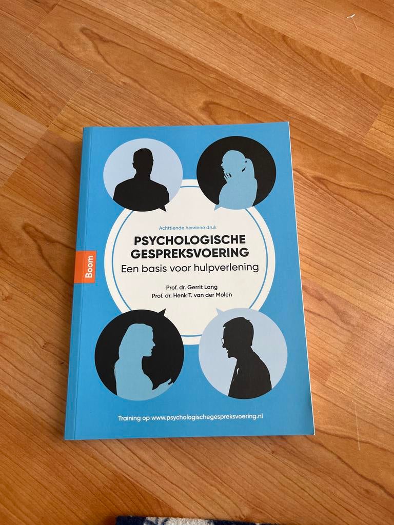 Psychologische Gespreksvoering - 18e herziene druk, Boeken, Studieboeken en Cursussen, Ophalen of Verzenden, Gamma, Zo goed als nieuw