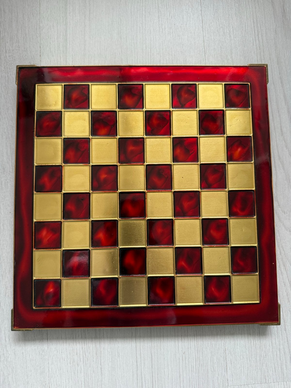 Grieks schaakspel met unieke stukken, Een of twee spelers, Ophalen of Verzenden, Gebruikt