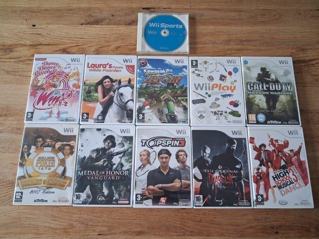 Nintendo Wii games (11 stuks), Avontuur en Actie, Ophalen of Verzenden, Zo goed als nieuw, 3 spelers of meer