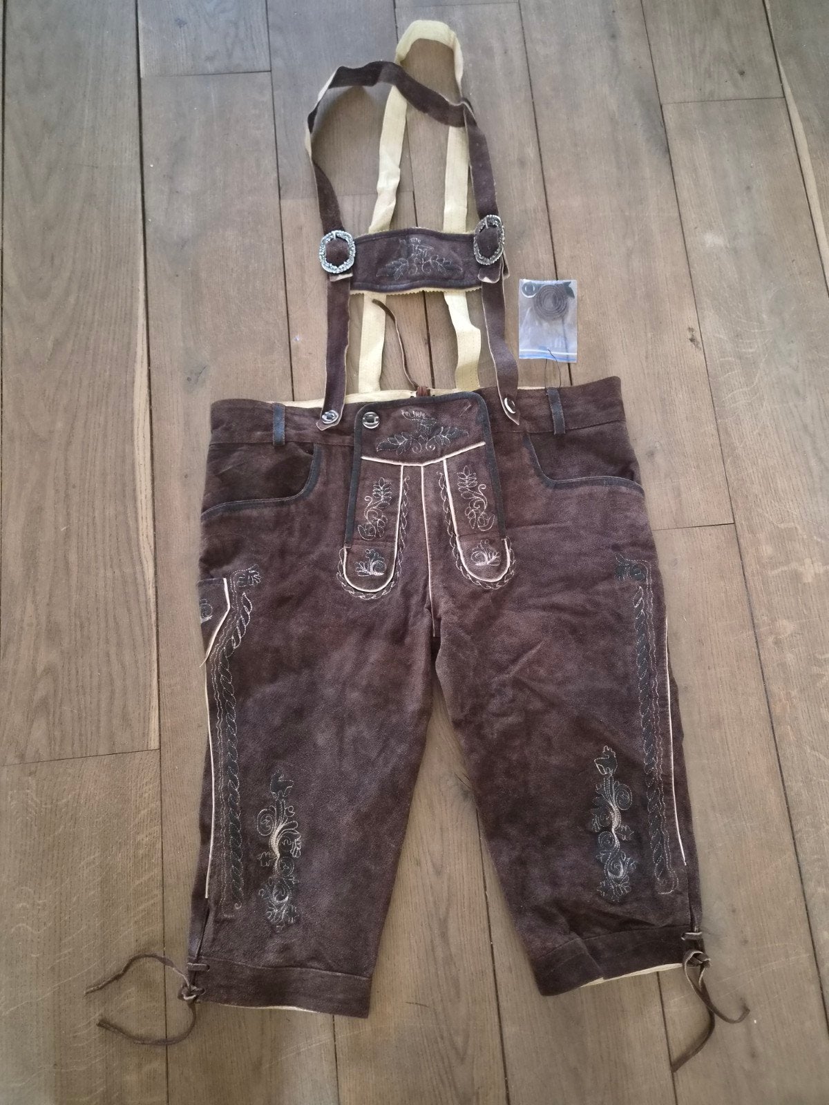 Nieuwe Lederhose maat 50 56 58 van echt leer, Ophalen of Verzenden, Nieuw, Overige maten, Bruin