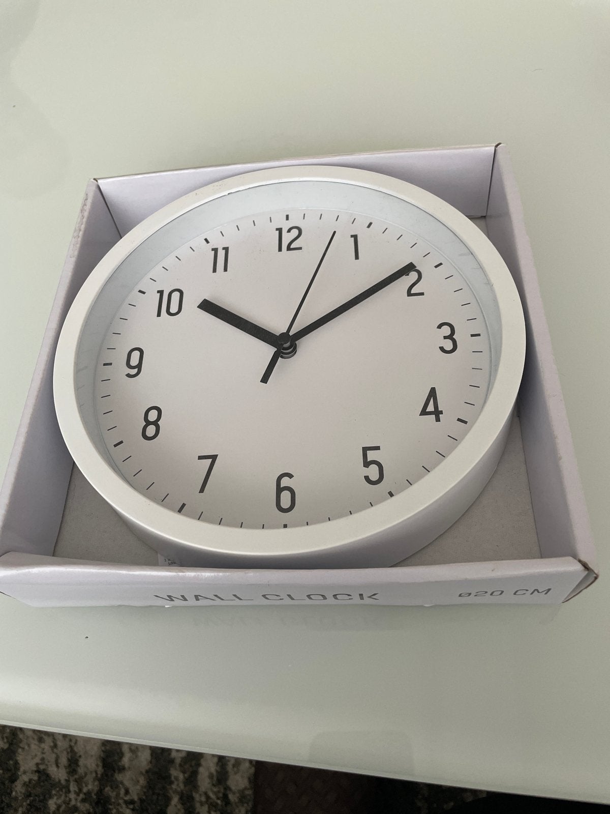 Witte wandklok - Modern en minimalistisch design, Wandklok, Wit, Analoog, Nieuw