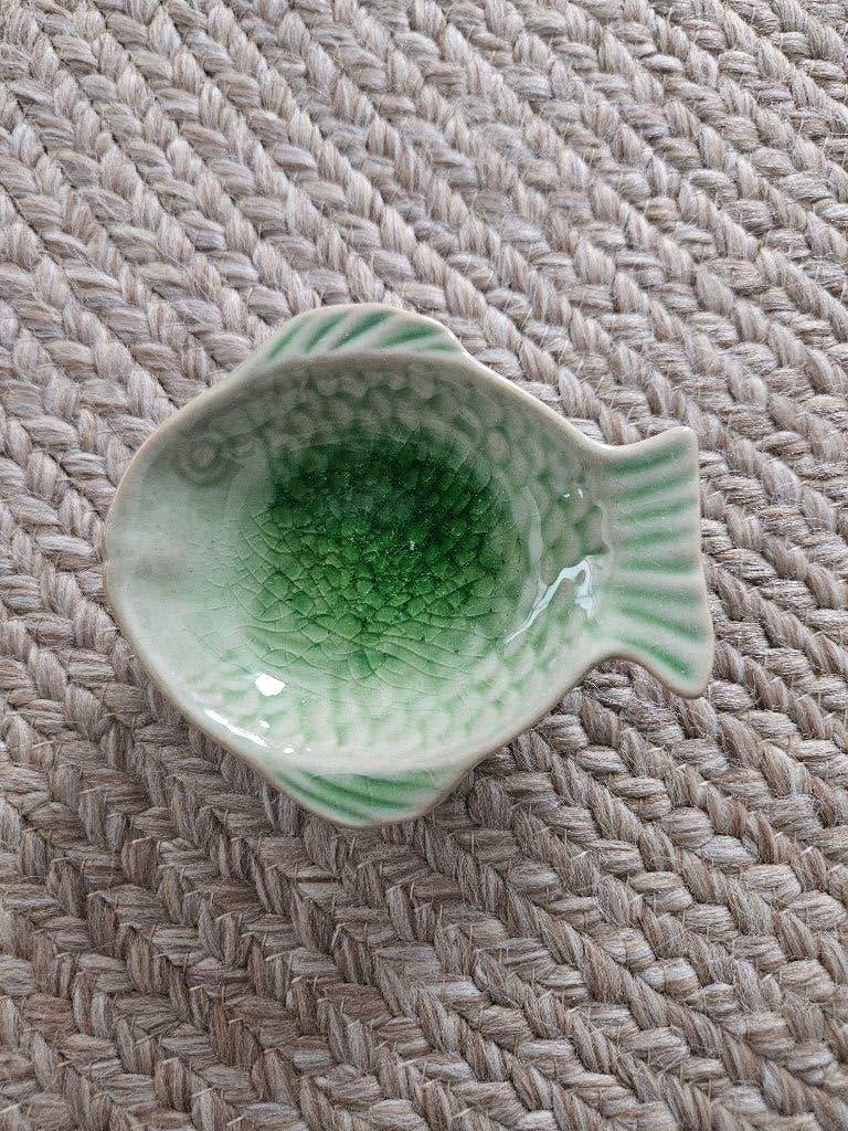 Klein schaaltje vis, Ophalen of Verzenden, Zo goed als nieuw, Groen