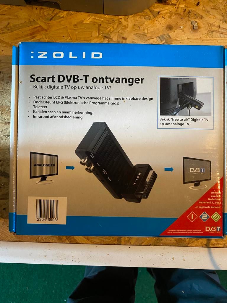 Zolid Scart DVB-T ontvanger - Digitale TV op analoge TV, Ophalen of Verzenden, Nieuw, Decoder