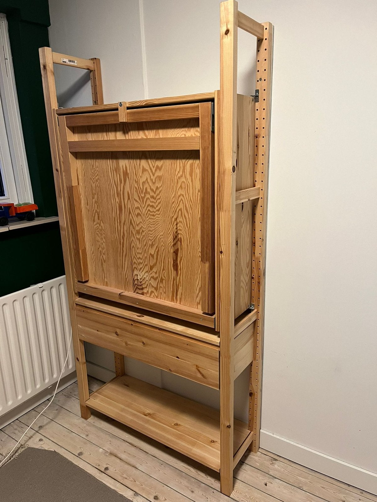 IKEA IVAR stellingkast uitklaptafel, Ophalen, Gebruikt, Met klep(pen), 50 tot 100 cm