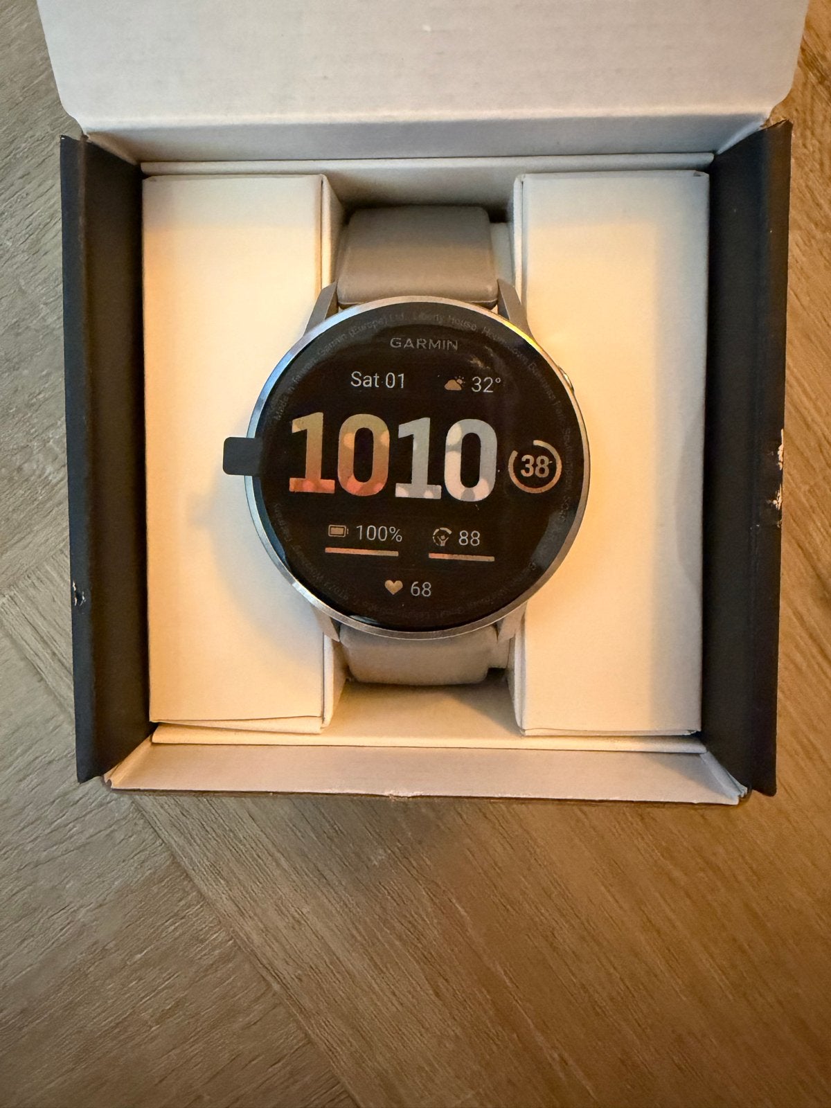 Garmin Venu 4S GPS Smartwatch met Grijs Band, Sieraden, Tassen en Uiterlijk, Smartwatches, Hartslag, IOS, Ophalen of Verzenden