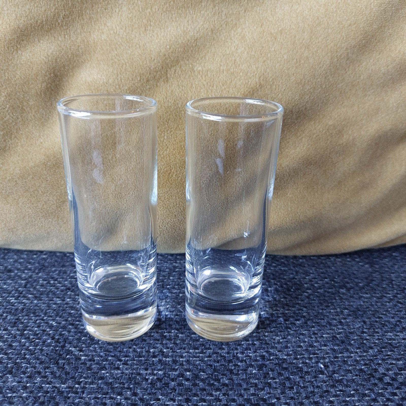 Set van 2 heldere borrel glaasjes, Antiek en Kunst, Ophalen of Verzenden