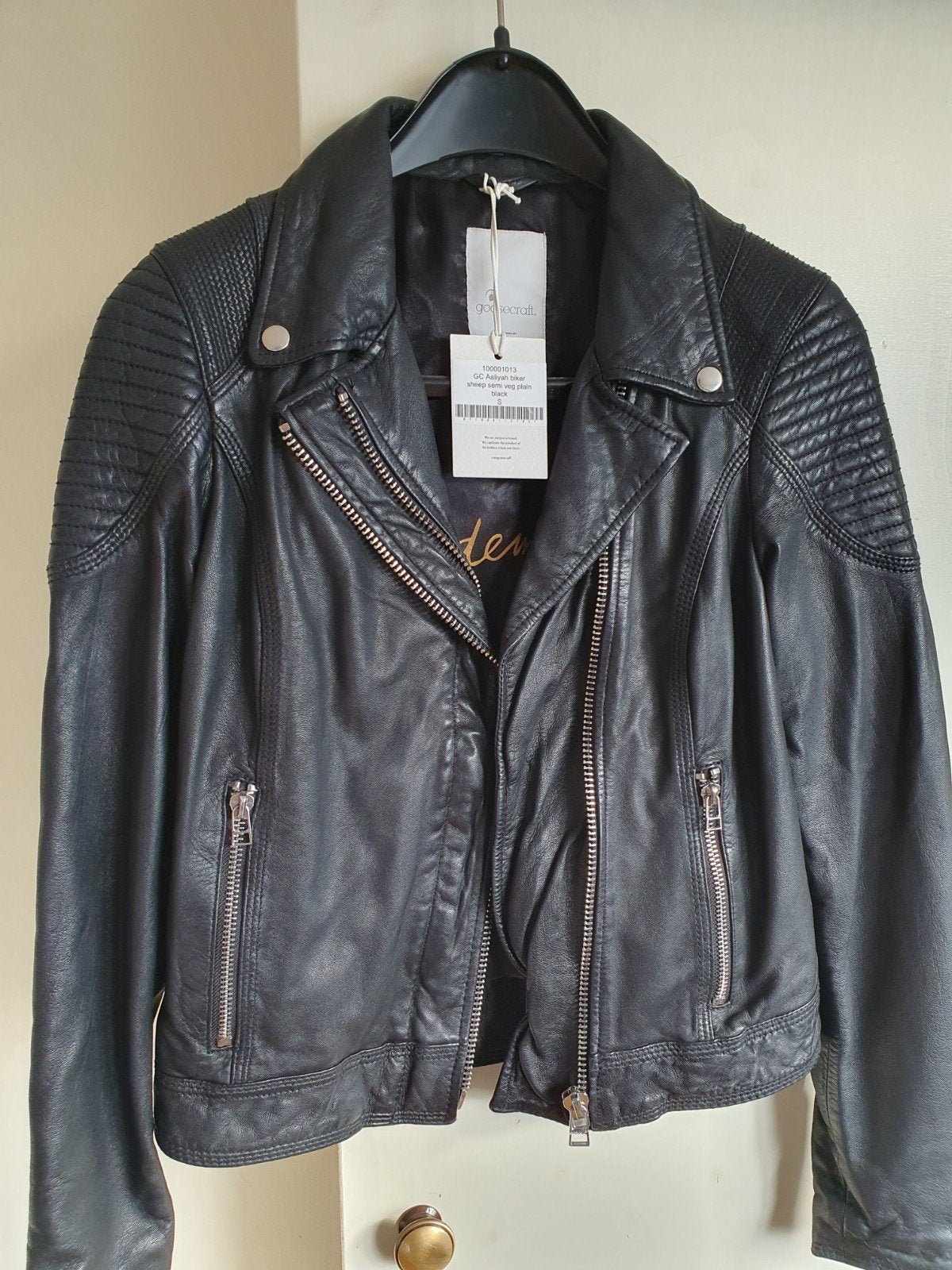 * Nieuwe * Leren Goosecraft dames Aaliyah biker zwart, Goosecraft, Verzenden, Zwart, Nieuw