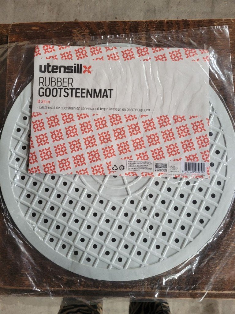 Nieuw twee gootsteen matjes grijs 31cm, Overige typen, Kunststof, Nieuw, Ophalen of Verzenden