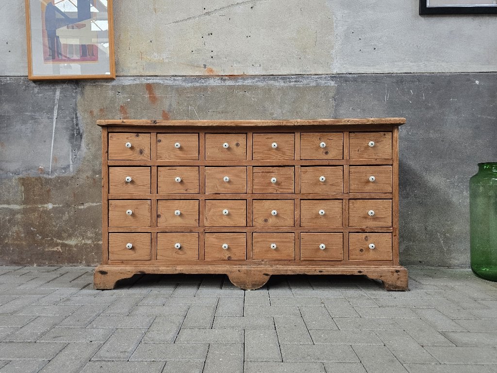 Antiek Grenen Ladekast | Vintage Houten Dressoir | Lade Kast, Antiek en Kunst, Ophalen of Verzenden