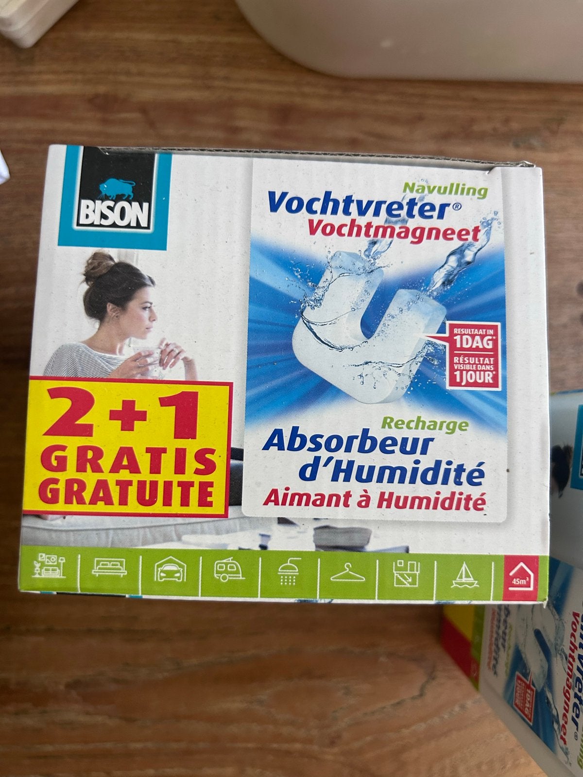 Bison Vochtvreter Navulling 2+1 Gratis (2 stuks), Doe-het-zelf en Verbouw, Ophalen, Nieuw