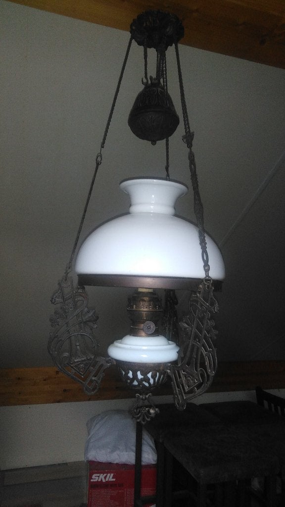 Matadoor olie lamp, Ophalen