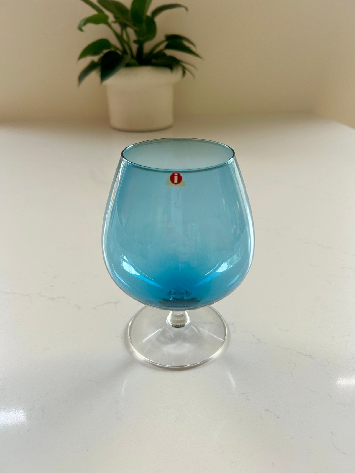 Vintage iitala glas | T. Sarpaneva | vintage cognac sniffer, Ophalen of Verzenden, Zo goed als nieuw, Overige typen