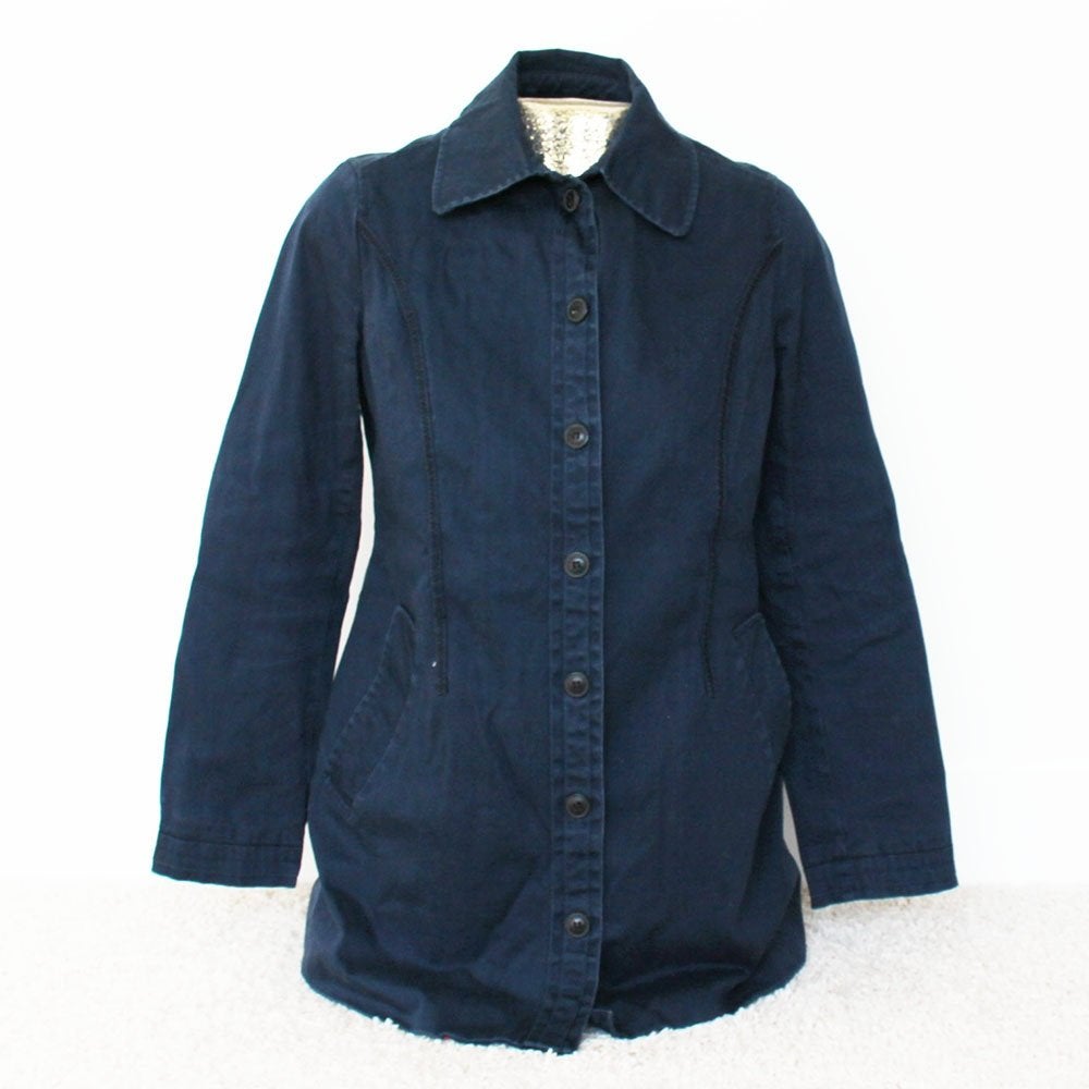 Mooie Noa Noa Jas (S) - 12 € 65,-, Ophalen of Verzenden, Zo goed als nieuw, Maat 36 (S), Blauw