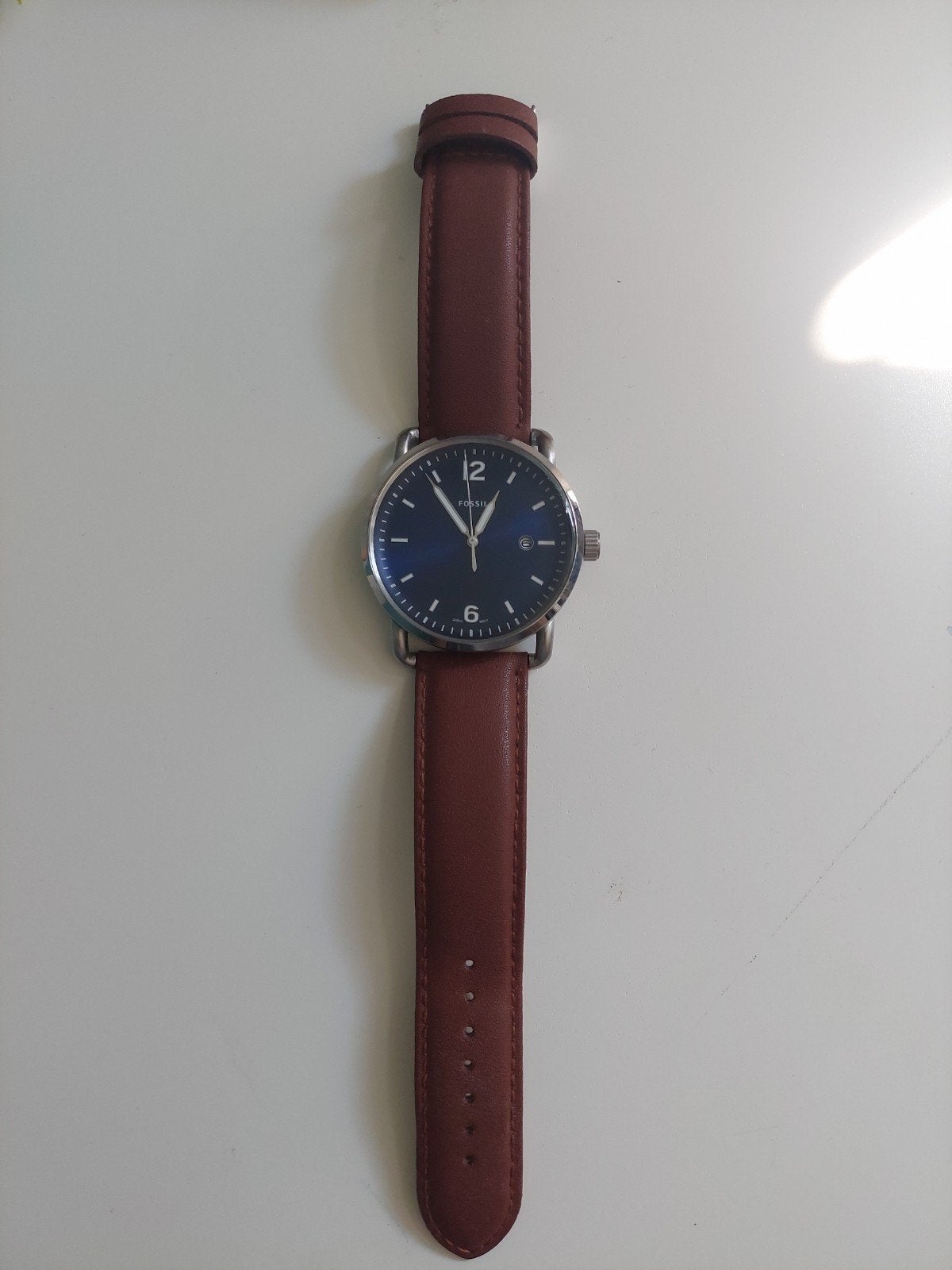 Fossil Watch, Sieraden, Tassen en Uiterlijk, Horloges | Heren, Overige merken, Overige materialen, Leer, Polshorloge