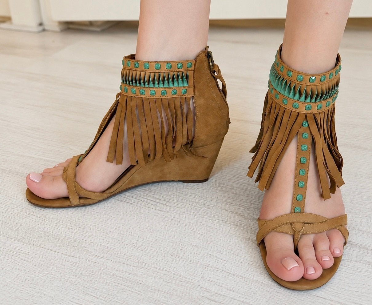ASH - suède sandalen met sleehak - 40, Kleding | Dames, Schoenen, Bruin, Zo goed als nieuw, Sandalen of Muiltjes, Ophalen of Verzenden