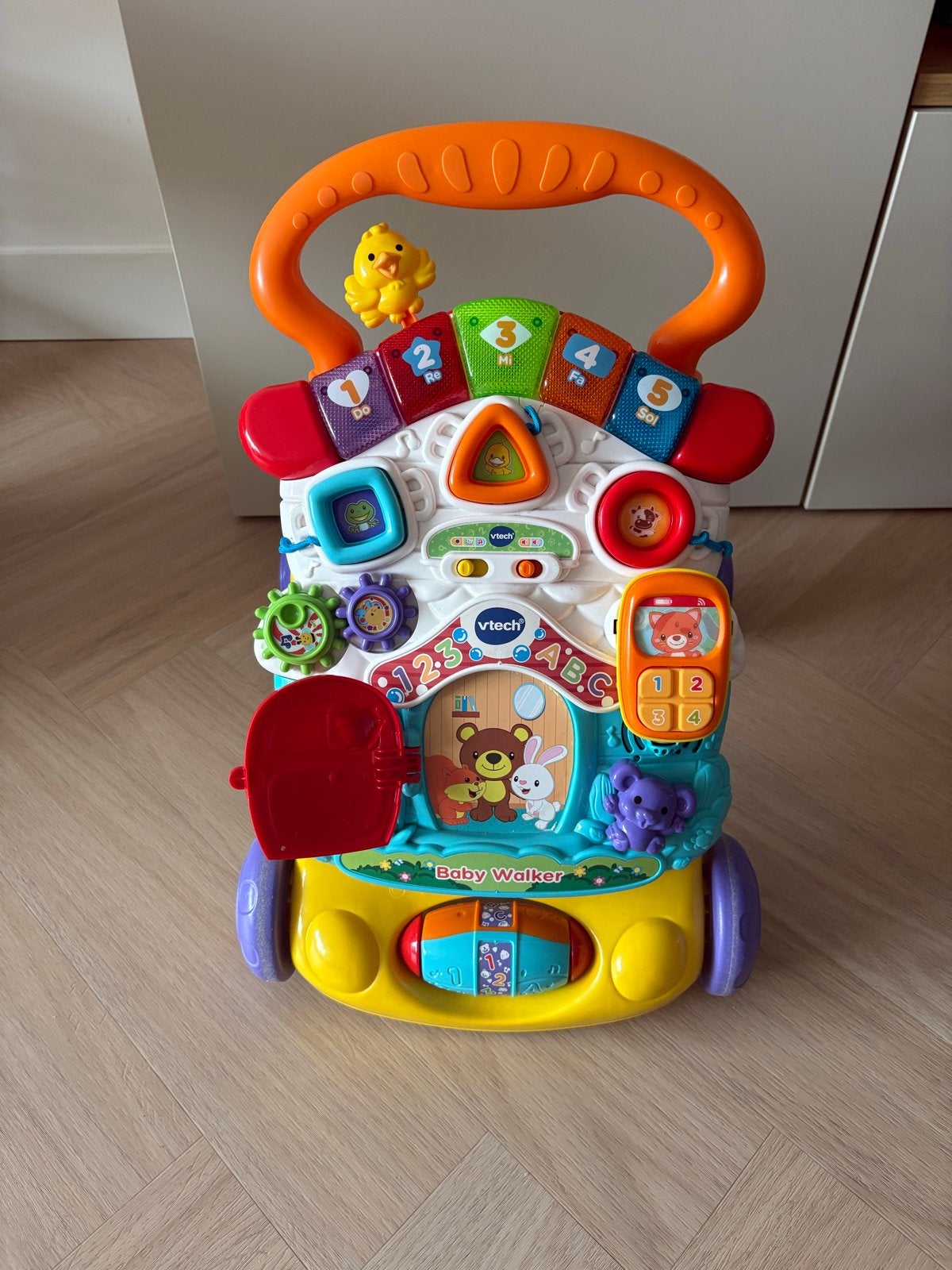 VTech Baby Walker 2-in-1 Loopwagen en Activiteitenpaneel, Ophalen, Zo goed als nieuw, Overige typen, Met licht