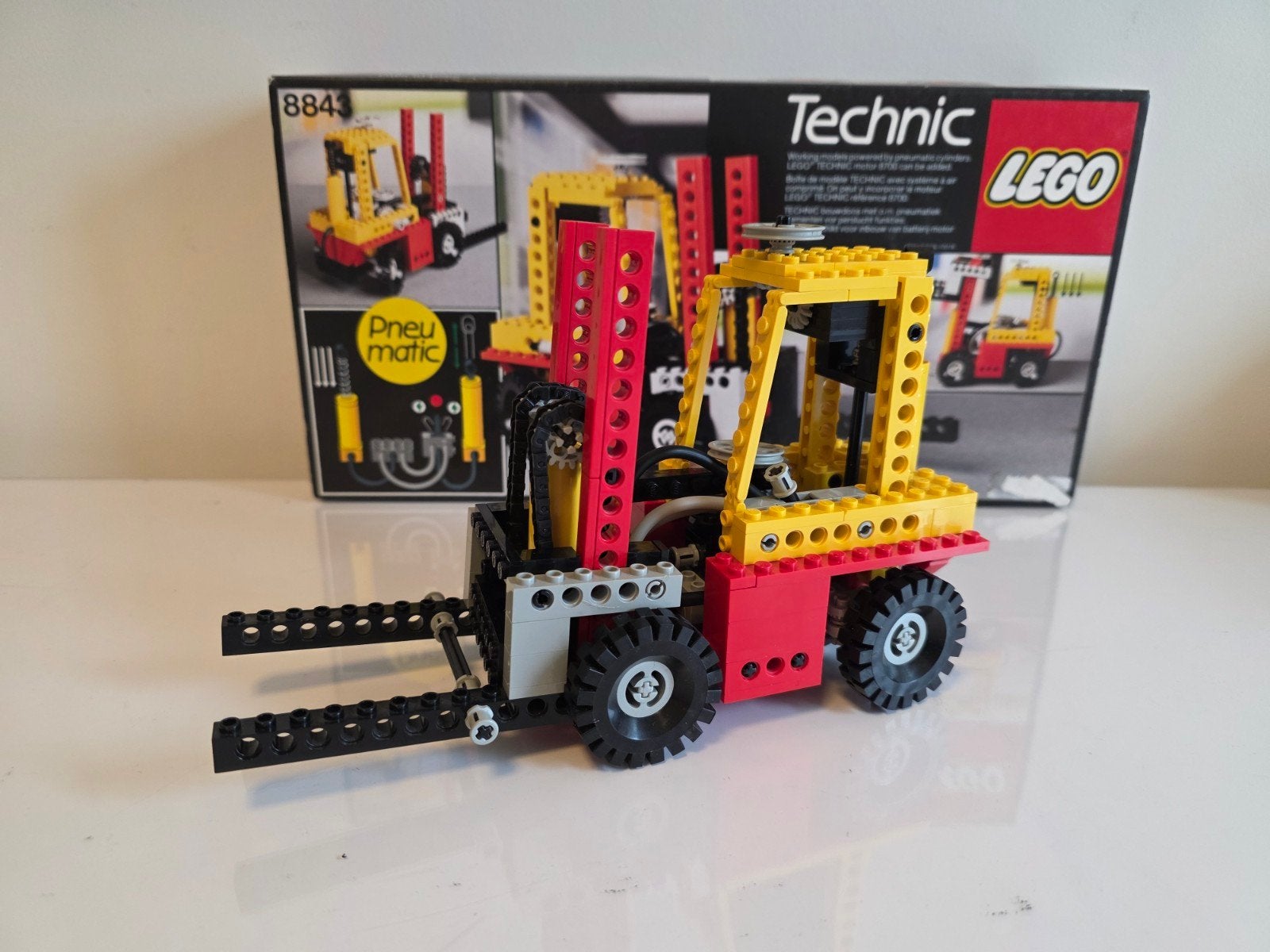 Lego Technic 8843 Vorkheftruck (1982) - Zeldzaam!, Inclusief instructies, Lego, Ophalen of Verzenden, Zo goed als nieuw