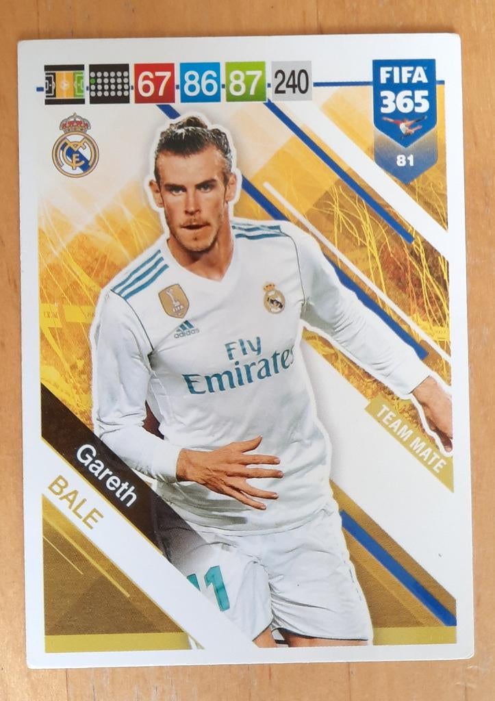 Gareth Bale FIFA 365 Adrenalyn XL Team Mate kaart, Hobby en Vrije tijd, Stickers en Plaatjes, Zo goed als nieuw, Plaatje, Ophalen of Verzenden