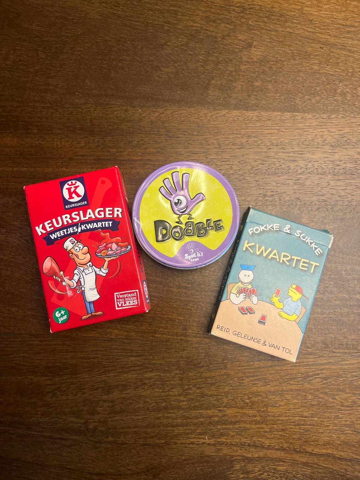 3 leuke en gezellige kaartspellen voor veel plezier, Drie of vier spelers, Ophalen of Verzenden, Gebruikt