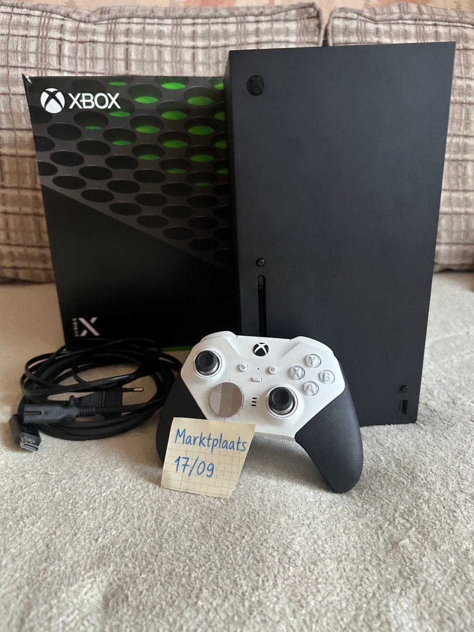 Xbox Series X + Elite Core 2, Ophalen of Verzenden, Zo goed als nieuw, Xbox Series X