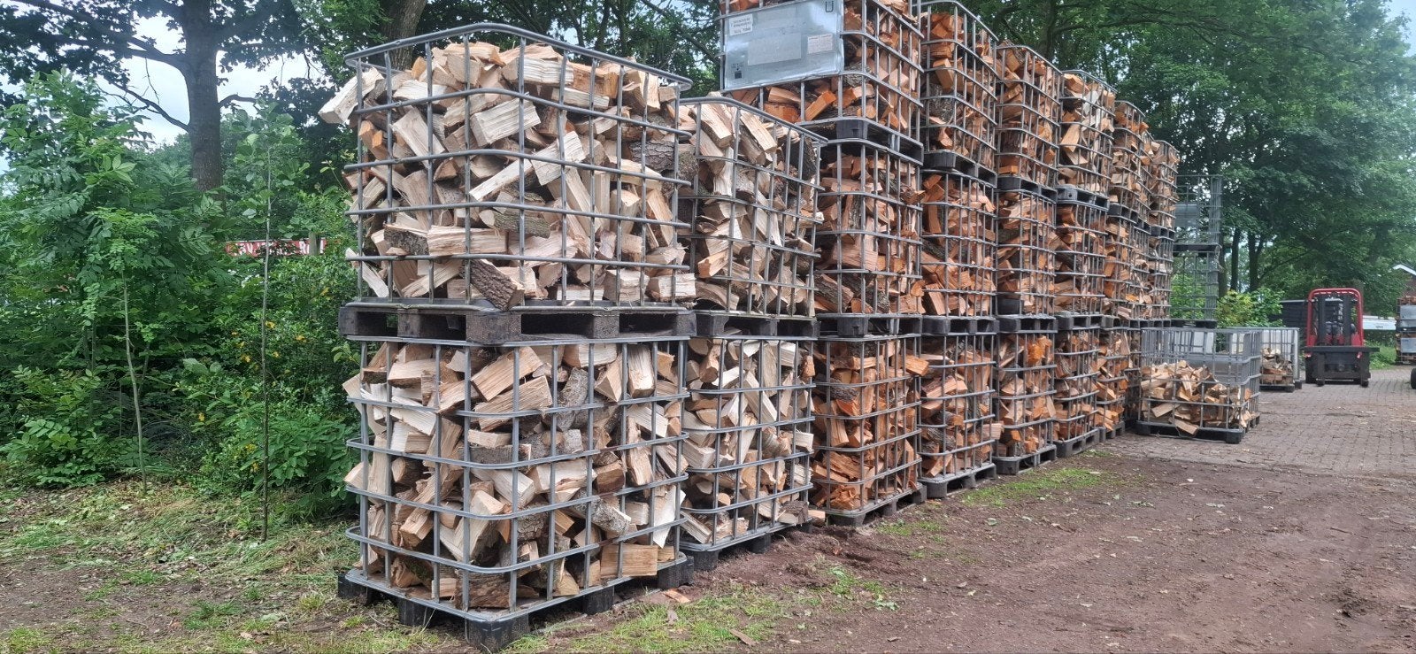 Haardhout gekloofd en stamhout, Tuin en Terras, Haardhout, 6 m³ of meer, Ophalen