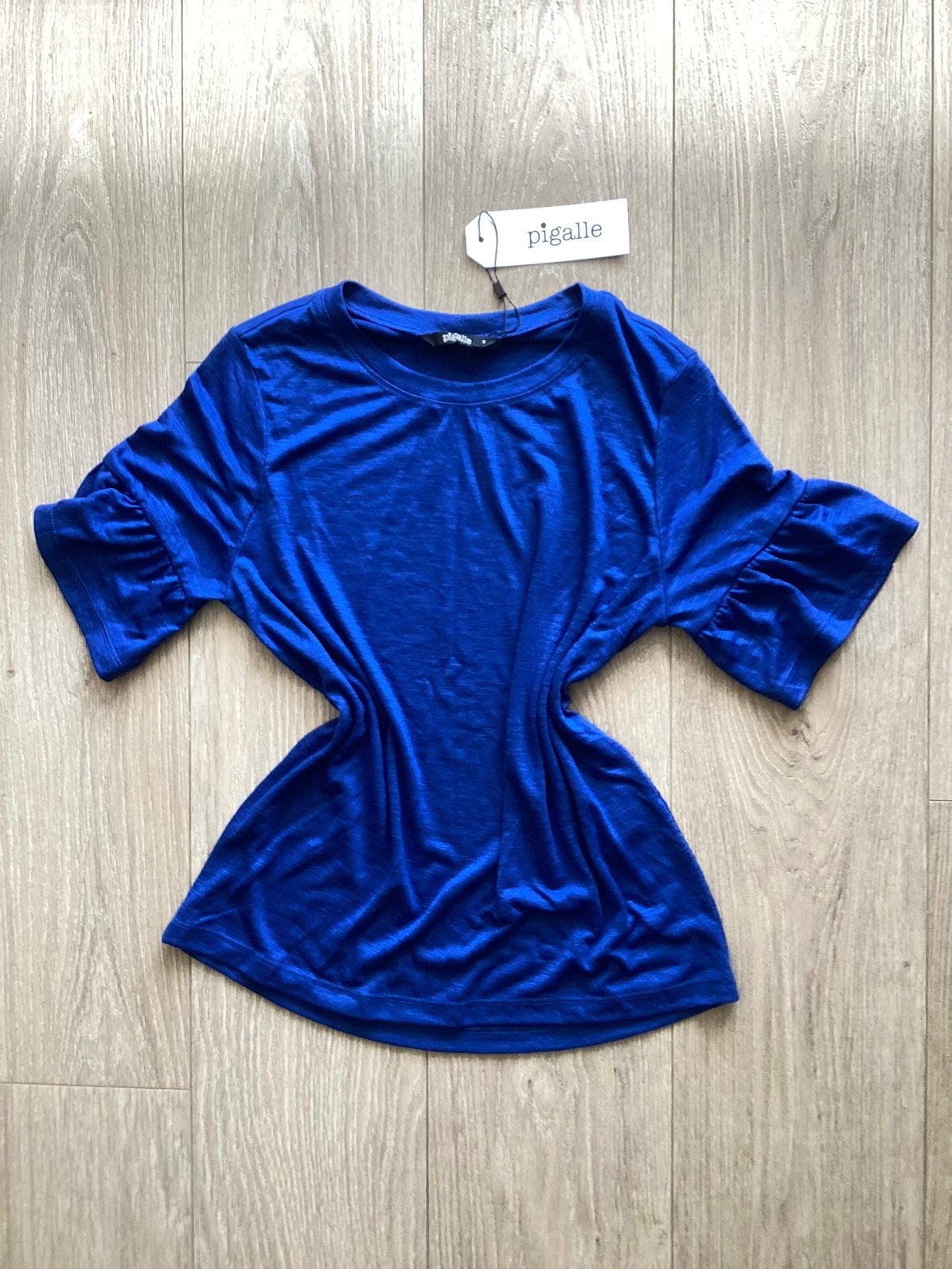 Koningsblauw shirt ONLY Pigalle maat S NIEUW, Blauw, Nieuw, Ophalen of Verzenden, Korte mouw