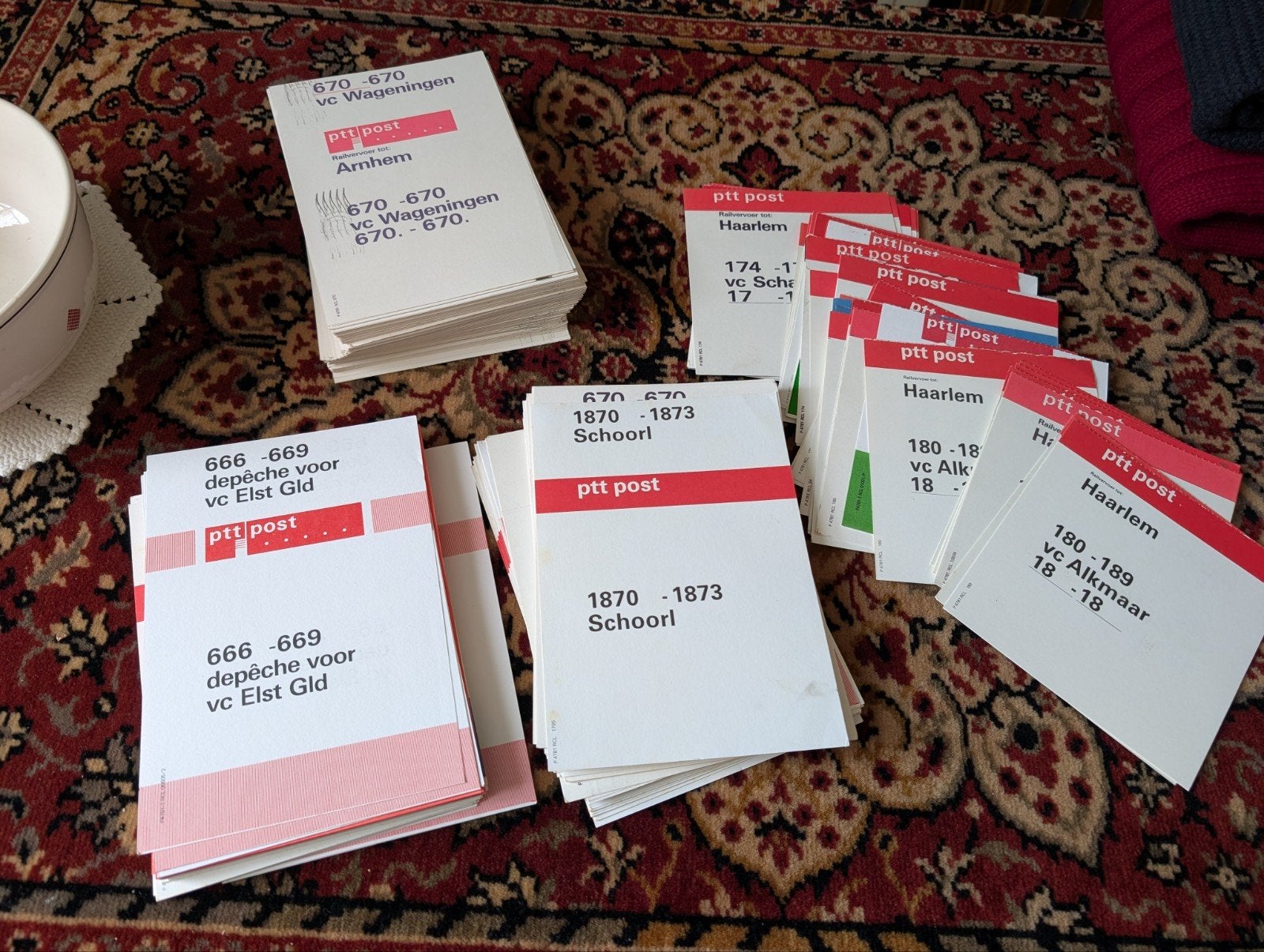 PTT containerkaarten, Ophalen of Verzenden, Overige typen