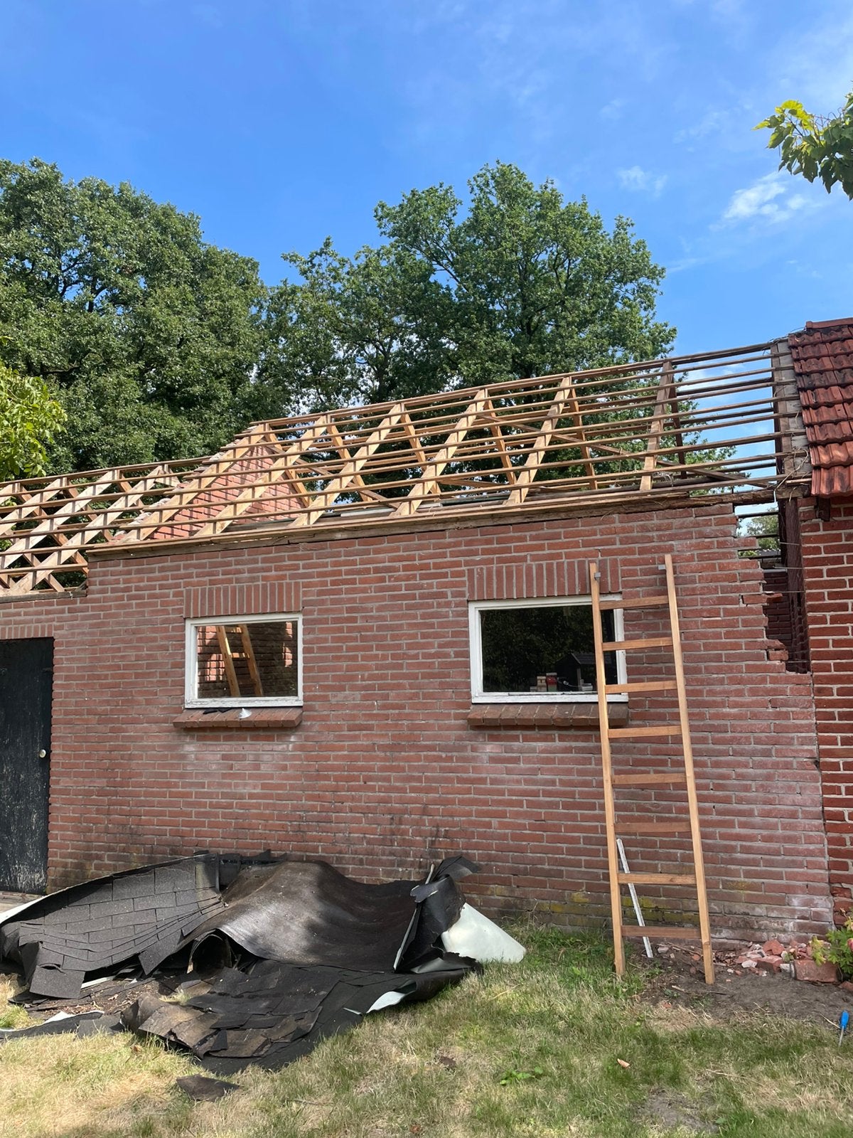 Dakspanten, Schuur, Zo goed als nieuw, Zonder ramen, Ophalen