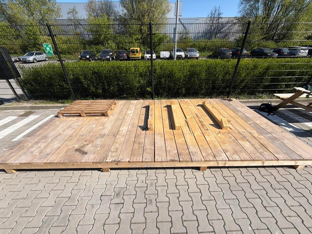 Hele grote pallet, eerder al gebruikt., Ophalen, Gebruikt, Overige typen, Hardhout