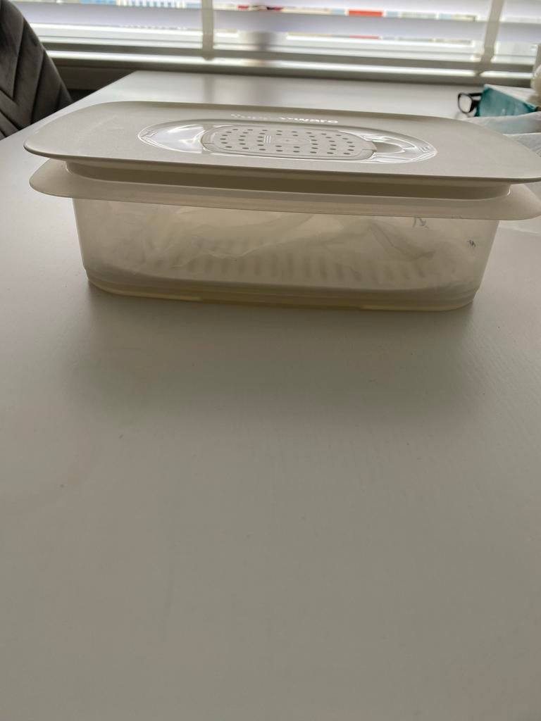 Tupperware bak met rooster, Ophalen of Verzenden, Nieuw, Wit, Bak of Kom