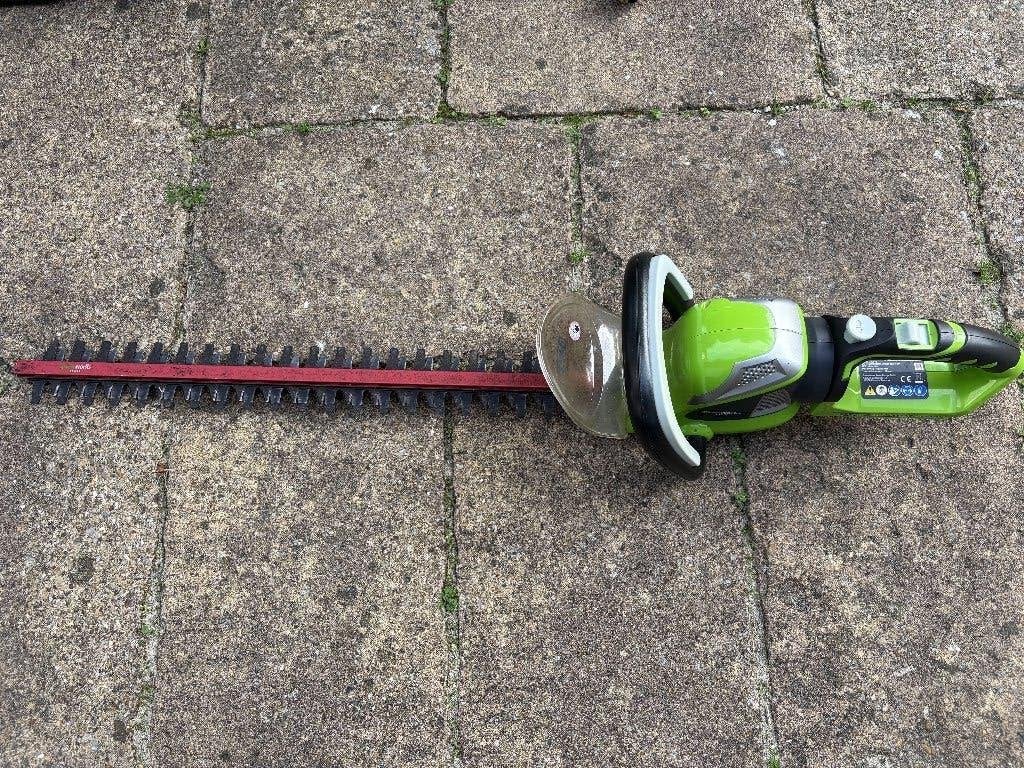 Greenworks Accu Heggenschaar 61cm 40 volt, Tuin en Terras, Ophalen of Verzenden, Gebruikt, Accu, Greenworks