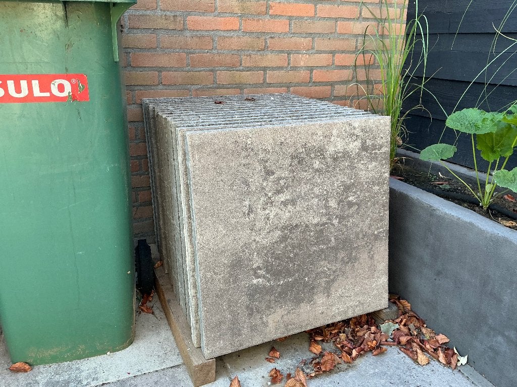 Terrastegels, Ophalen, Nieuw, Beton, Gecoat