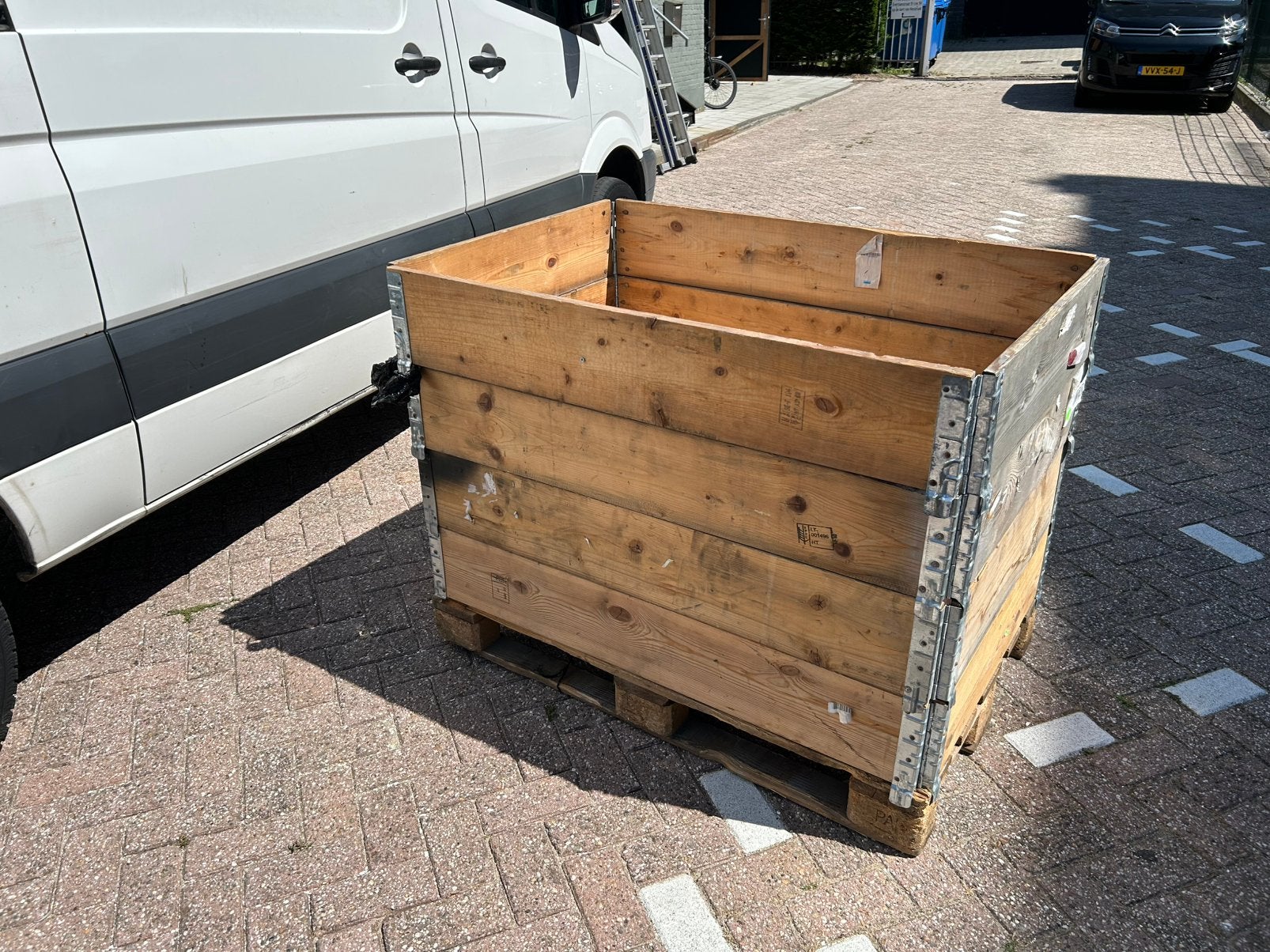 Palletkist / palletranden / palletkrat 120 bij 80, Ophalen, 100 cm of meer, 60 cm of meer, Overige typen