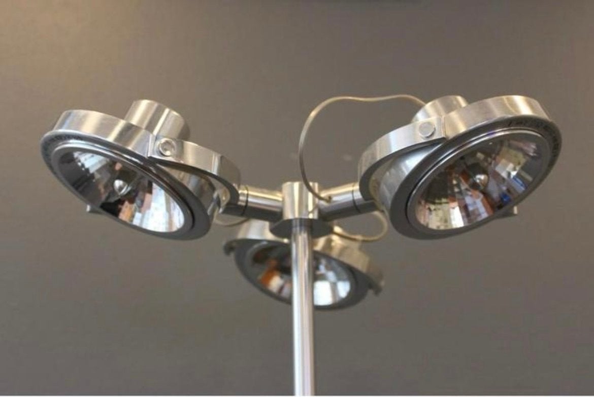 Vintage Ikea Klimat vloerlamp en hanglamp set, Gebruikt, GU5.3, Ophalen of Verzenden, Metaal
