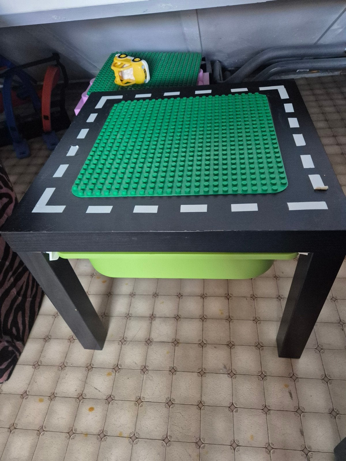 Duplo speeltafel met opbergbak en wegpatroon, Ophalen, Gebruikt, Overige merken