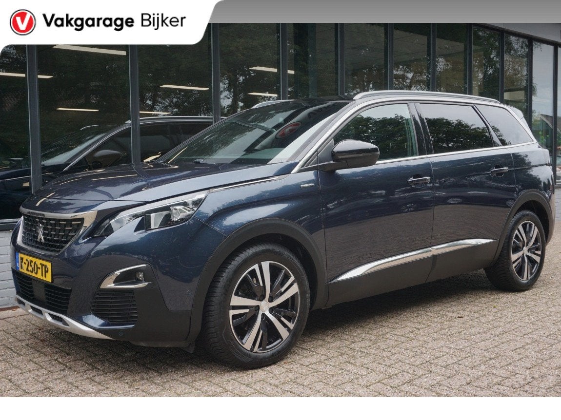 Peugeot 5008 1.6 e-THP GT-Line Trekhaak/Camera/Leer!, Auto's, 1350 kg, Gebruikt, 4 cilinders, Blauw