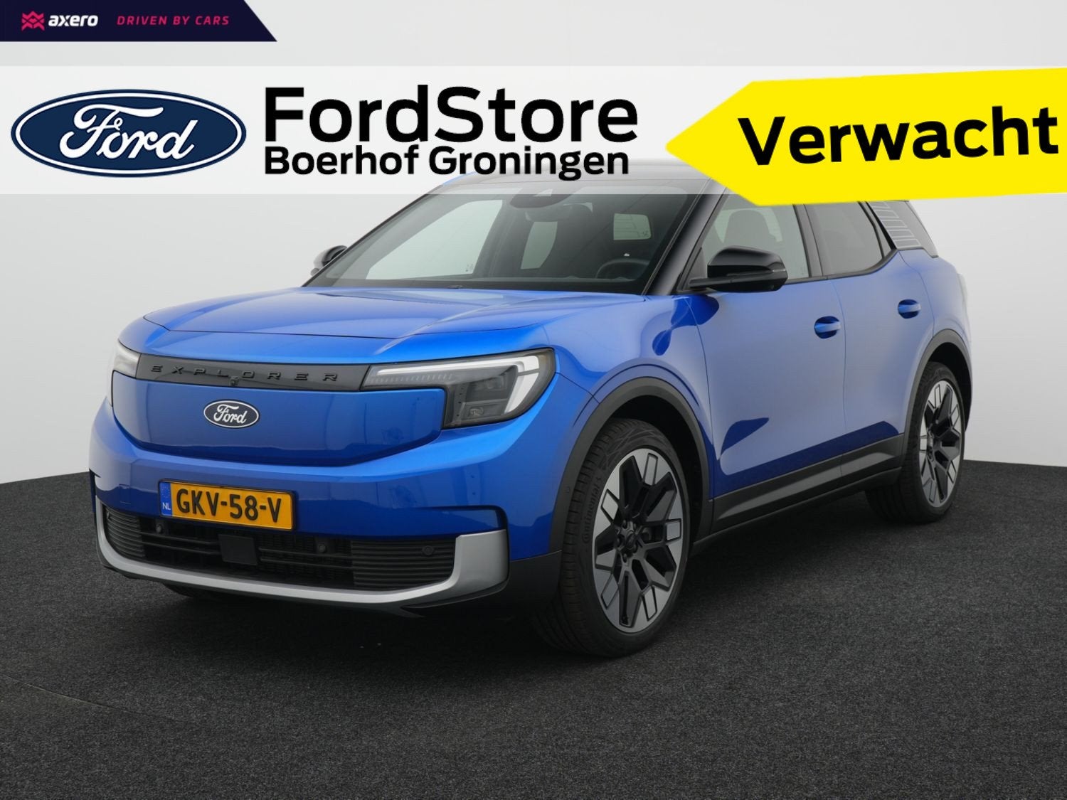 Ford Explorer Premium Extended Range RWD 77 kWh | Trekhaak |, Achterwielaandrijving, Gebruikt, Zwart, Blauw